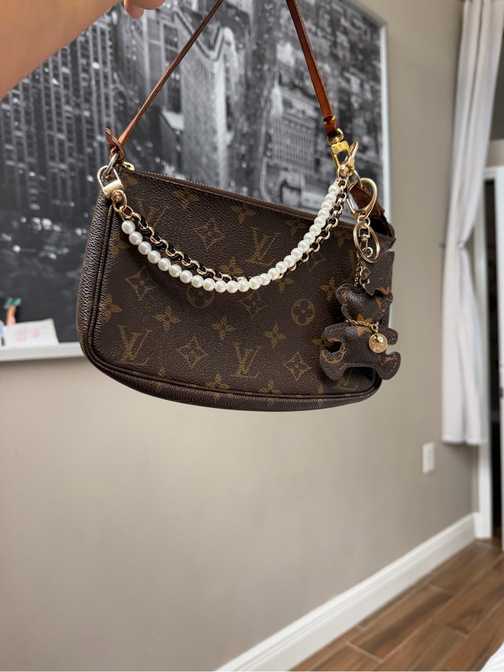 Louis Vuitton Brown Monogram Canvas Pochette Accessoire